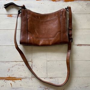 Frye Melissa Zip Crossbody - Cognac